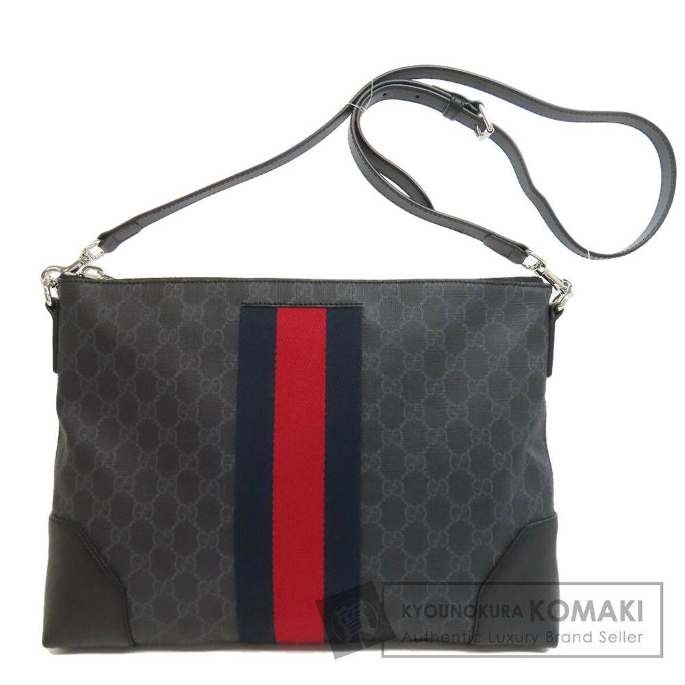 Gucci GG Supreme Monogram Messenger Bag Black